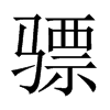 驃的中國(guó)大陸宋體