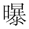 曝的韓國明朝體