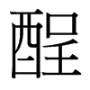 酲的臺(tái)灣細(xì)明體