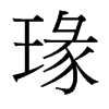 瑑的臺(tái)灣細(xì)明體