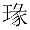 瑑的韓國(guó)明朝體