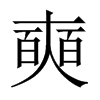 奭的中國(guó)大陸宋體