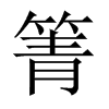 箐的中國(guó)大陸宋體