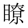 瞭的中國大陸宋體