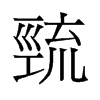 巰的舊字形