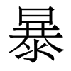 暴的香港明體