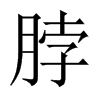 脖的中國(guó)大陸宋體