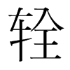 輇的韓國(guó)明朝體