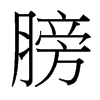 膀的臺灣細(xì)明體